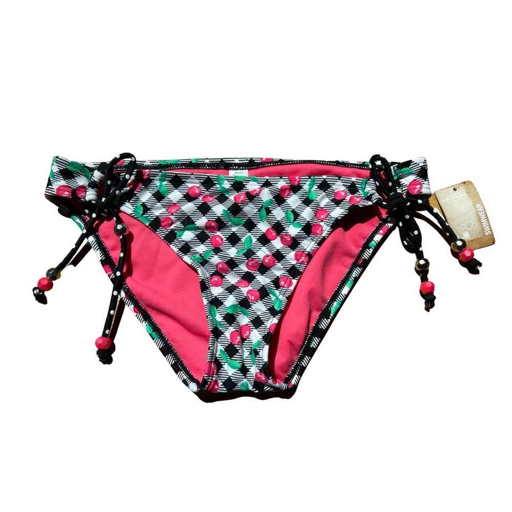 NWT Y2K style beaded cherry bikini bottoms